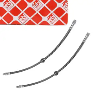 2x febi 183014 Bremsschlauch f&uuml;r CITROEN Berlingo Xsara Picasso PEUGEOT Partner vorne