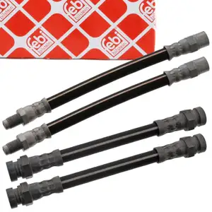 4x febi Bremsschlauch Bremsleitung f&uuml;r VW Golf 3 Vento Corrado 53I SEAT Toledo 1 hinten