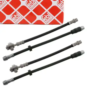 4x febi Bremsschlauch Bremsleitung f&uuml;r AUDI A4 8E B6 B7 SEAT Exeo 3R vorne + hinten
