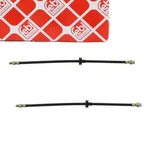 2x febi 23945 Bremsschlauch Bremsleitung f&uuml;r BMW X5 E53 mit DSC vorne 34301166118