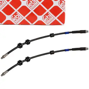 2x febi 170206 Bremsschlauch Bremsleitung für BMW 1er E81-88 3er E90-93 Z4 E89 vorne