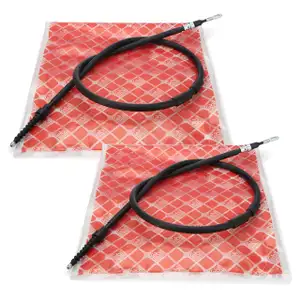 2x febi 26455 Handbremsseil Bremsseil Seilzug f&uuml;r FORD Galaxy Sharan SEAT Alhambra hinten