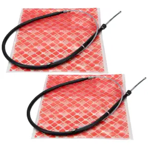 2x febi 49623 Handbremsseil f&uuml;r VW POLO 9N SEAT IBIZA 3 SKODA FABIA 1 2 hinten 6Q0609721N