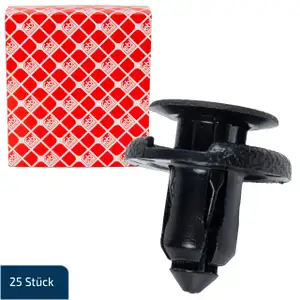 25x febi 182182 Clips Klemme Spreizniete Befestigungsclips für CITROEN NISSAN PEUGEOT