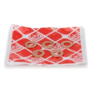 5x febi 33960 Dichtring Ölablassschraube für CITROEN FORD MINI OPEL PEUGEOT TOYOTA