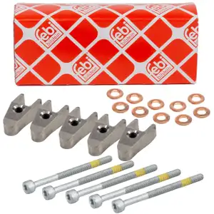 5x febi 29141 D&uuml;senhalter f&uuml;r MERCEDES 5 Zylinder OM612 OM647 270/30 CDI DIESEL