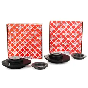 2x febi 18755 + 18756 Federbeinlager Domlager + Kugellager f&uuml;r PEUGEOT 206 vorne