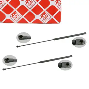 2x febi 17323 Heckklappendämpfer Gasfeder Heckklappe für VOLVO V40 Kombi 645 30803472