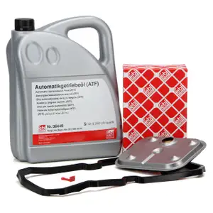 febi Getriebefilter Automatik + 5L Getriebeöl für MERCEDES A-Klasse W168 Vaneo 414