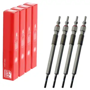 4x febi 176210 Glühkerze für OPEL Astra J Corsa D B Mokka/10 1.7 CDTI 1214067 55567737