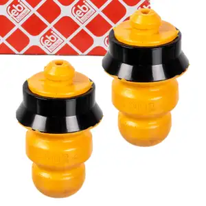 2x febi Anschlagpuffer Gummianschlag für CITROEN C-Elysee PEUGEOT 207 207+ hinten 516680