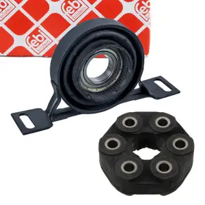febi Hardyscheibe + Mittellager Kardanwelle f&uuml;r BMW 3er E36 E46 5er E34 E39 Z3