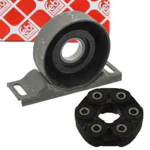 febi Hardyscheibe + Mittellager Kardanwelle f&uuml;r BMW E30 316-325i 324d E34 518-525i 524td