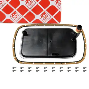 febi 27065 Getriebefilter + Dichtung Satz f&uuml;r BMW 3er E46 5er E39 X3 E83 X5 E53 Z3 5L40E