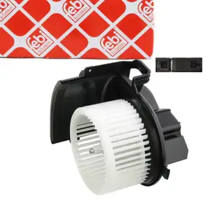 febi 173873 Innenraumgebläse Gebläsemotor für NISSAN Kubistar X76 RENAULT Kangoo mit Klima