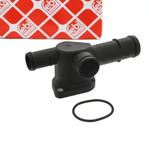 febi 48365 K&uuml;hlmittelflansch f&uuml;r VW Golf 5 6 Passat 3C Touran AUDI 8P SEAT Leon 1P Altea