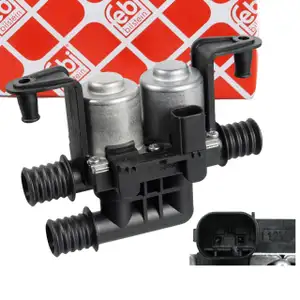 febi 171944 Kühlmittelregelventil für BMW 5er E60 E61 6er E63 E64 7er E65 X5 64116906652