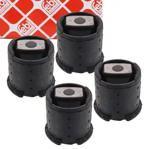 4x febi 12445 Lagerung Hinterachslager Tonnenlager Buchse f&uuml;r BMW 7er E38 hinten