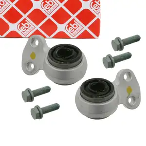 2x febi 18686 Querlenker Hydrolager f&uuml;r BMW 3er E46 Z4 Vorderachse unten hinten