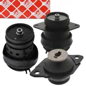 3x febi Motorlager f&uuml;r VW Golf 3 Vento SEAT Cordoba Ibiza 2 1.6 75 PS vorne + hinten