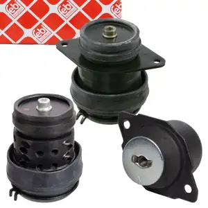 3x febi Motorlager f&uuml;r VW Golf 3 Vento 1.6 2.0 101/115 mit vorne + hinten