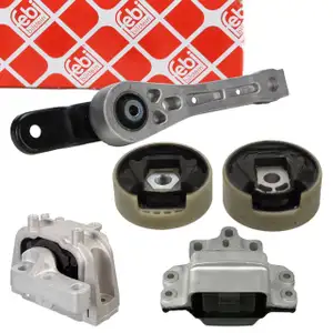 febi Motorlager Getriebelager Set f&uuml;r VW Golf 6 Jetta 3 Superb 2 Yeti 2.0 TDI mit