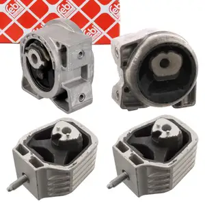 4x febi Motorlager Getriebelager f&uuml;r MERCEDES A-Klasse W169 B-Klasse OM640 vorne + hinten