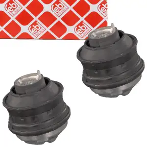 2x febi Hydro engine mounts for MERCEDES W203, W211 4MATIC M112, M113, M272 (left + right)
