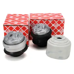 2x febi engine mounts (hydraulic) for Mercedes W203 S203 C200/200CDI Euro 4 (left + right)