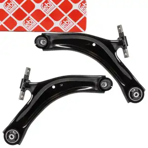 2x febi Querlenker + Traggelenk f&uuml;r NISSAN Qashqai 1 X-Trail 2 RENAULT 1 vorne unten
