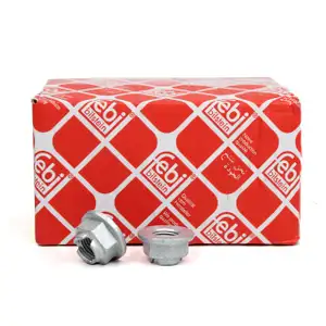 100x febi 23696 Mutter für Traggelenk M14x1,5mm für CITROEN MERCEDES PEUGEOT