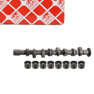 febi 32994 Nockenwelle + 8x Ventilst&ouml;&szlig;el Satz f&uuml;r SEAT Arosa Ibiza VW Lupo Polo 1.0 50 PS