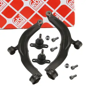 2x febi Querlenker + Traggelenk f&uuml;r VW Multivan Transporter T5 bis 2011 vorne unten