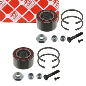 2x febi 03621 Radlagersatz f&uuml;r VW Golf 2 Jetta 2 1.0-1.8/1.6 D vorne 191498625