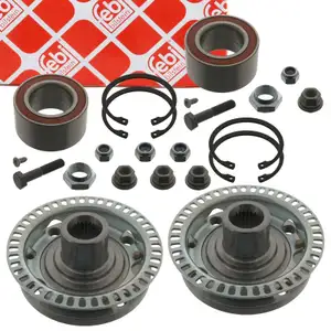 2x febi Radnabe + Radlager Satz f&uuml;r VW Golf 2 3 Passat B3/4 Vento SEAT IBIZA 2 1 vorne