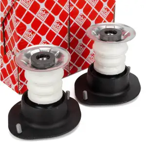 2x febi 09016 Federbeinlager + W&auml;lzlager + Anschlagpuffer f&uuml;r OPEL Astra F vorne