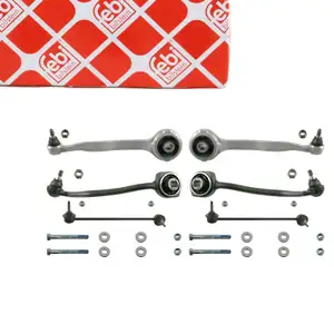 febi 23701 Querlenker Satz für MERCEDES W203 C209 A209 Vorderachse unten hinten 6-teilig