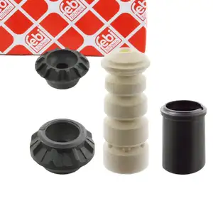 febi Federbeinlager + Anschlagpuffer + Staubschutz f&uuml;r VW Golf 2 3 Vento hinten