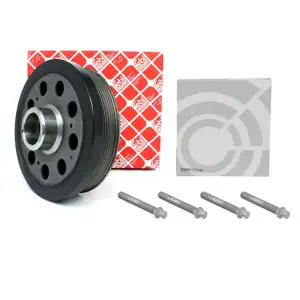 febi Riemenscheibe Kurbelwelle + Schrauben f&uuml;r BMW E81-88 E90-93 E60 E61 X1 E84 X3 E83 N47