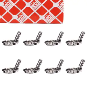 8x febi 40202 AUSLASSSEITE Kipphebel + Ventilst&ouml;&szlig;el f&uuml;r AUDI A4 A5 A6 A8 Q5 TT VW 2.0 TSI