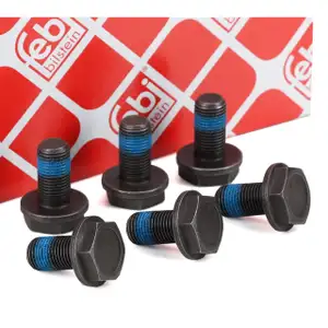 6x febi 170878 Schwungradschraube M10x1mm für VW Golf 2 3 4 Passat Polo Touran T3 T4 T5