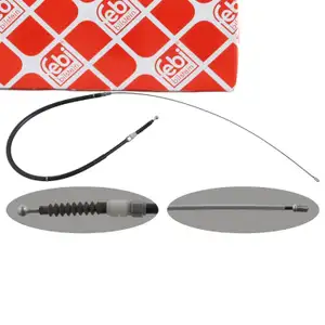 febi 48306 Handbremsseil f&uuml;r SKODA Superb 2 PR-1SK 12.2008-01.2014 hinten 3T0609721C