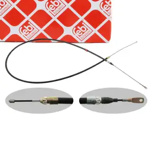 febi 01667 Handbremsseil für MERCEDES W124 S124 C124 mit Trommelbremse vorne 1244202685