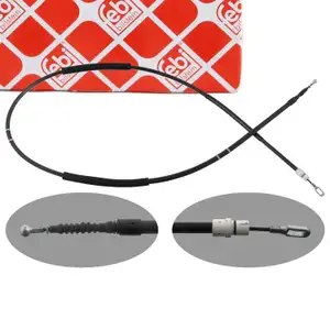 febi 100563 Handbremsseil Bremsseil Feststellbremse f&uuml;r AUDI A4 B7 SEAT Exeo hinten rechts