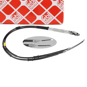 febi 103667 Handbremsseil f&uuml;r OPEL Corsa D Fgst. + Corsa E hinten links + rechts 13355088