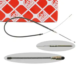 febi Handbremsseil Bremsseil f&uuml;r VW Golf 2 Jetta 2 ohne ABS bis 12.1988 hinten 191609721