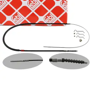 febi 36673 Handbremsseil Bremsseil Feststellbremse für BMW 5er E39 hinten links