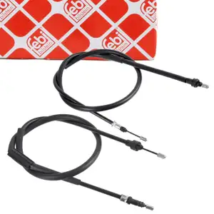 2x febi Handbremsseil Bremsseil Feststellbremse f&uuml;r RENAULT Grand/Modus hinten