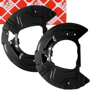 2x febi Spritzblech Abdeckblech für BMW X5 E70 F15 X6 E71 E72 F16 vorne 6857977 + 6857978