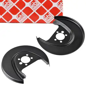 2x febi Spritzblech f&uuml;r VW Polo 4 5 AUDI A1 8X SEAT Ibiza 3 4 Fabia 1 2 3 Roomster hinten